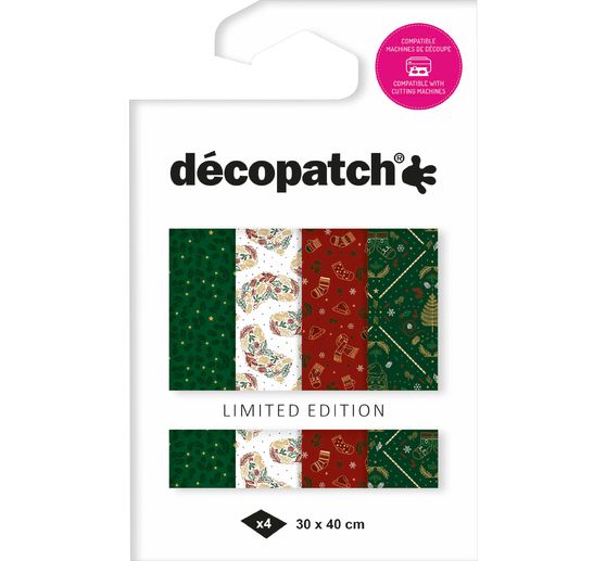 Décopatch Pocket Hot-Foil Collection Mix and Patch « Noël vintage »