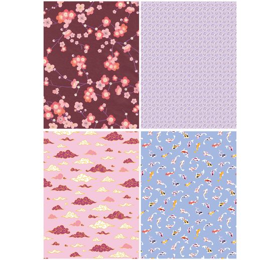 Décopatch Pocket Hot-Foil Collection Mix and Patch « Voyage au Japon »