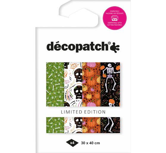 Décopatch Pocket Hot-Foil Collection Mix and Patch « Squelettes d'Halloween »