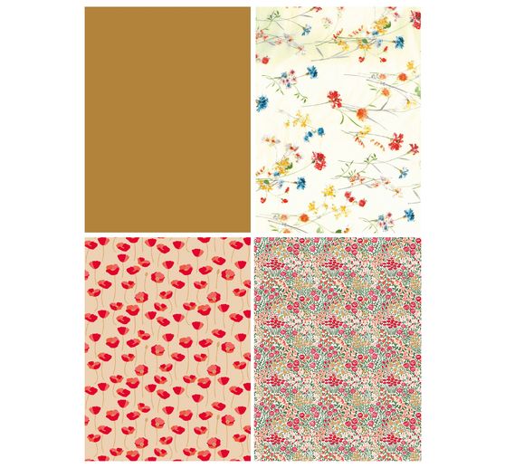 Décopatch Pocket Hot-Foil Collection Mix and Patch « Prairies en fleurs »