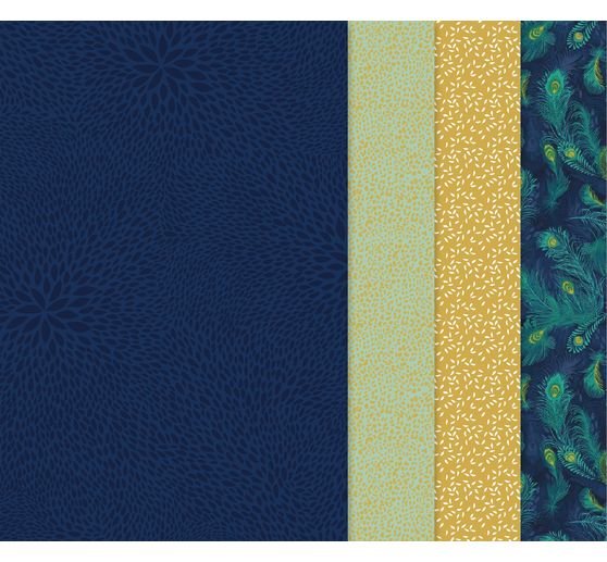 Décopatch Pocket Hot-Foil Collection Mix and Patch « Paon doré »