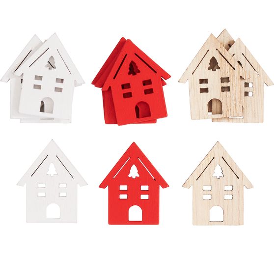 Pièces à disperser VBS « Maisons de Noël »