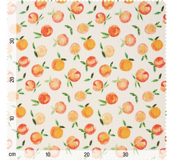 Tissu coton au mètre « Oranges », enduction acrylique