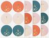 Stickers calendrier de l'Avent « Round Bows »