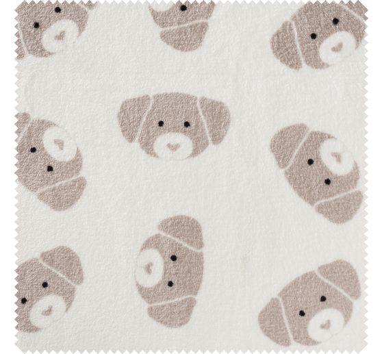 Tissu polaire double au mètre « Cute Dog »