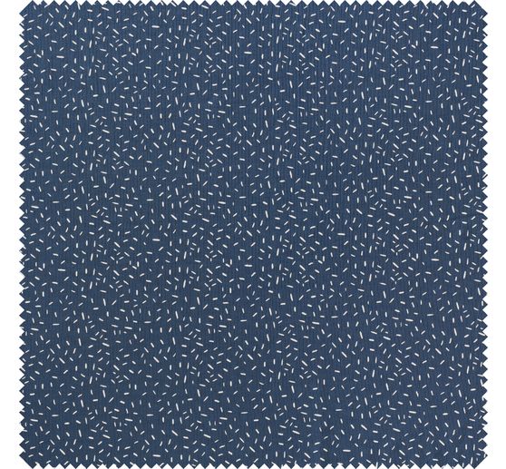 Tissu jersey au mètre « Bande de confettis bleu jean »