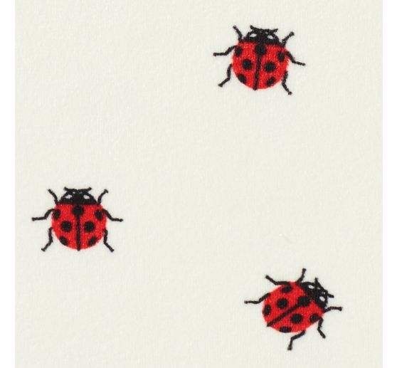 Tissu jersey polyester chilly print « Coccinelle »