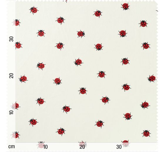Tissu jersey polyester chilly print « Coccinelle »