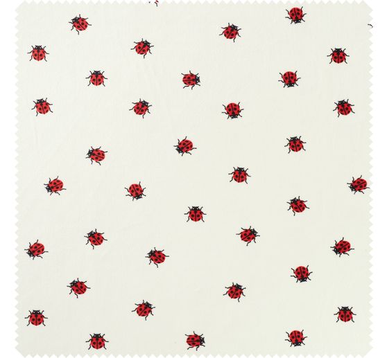 Tissu jersey polyester chilly print « Coccinelle »