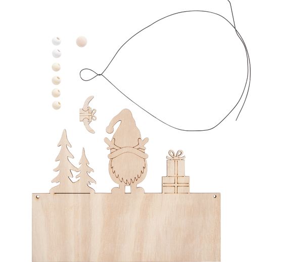 Pancarte en bois VBS « Lutin »
