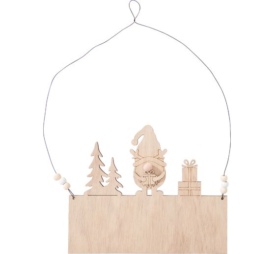Pancarte en bois VBS « Lutin »