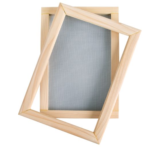 Paper scoop frame, 2 parts