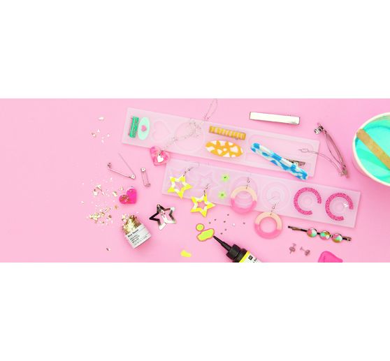 Moule en silicone pour bijoux « Boucles d'oreilles »
