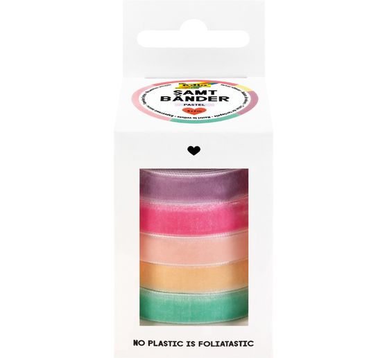 Velvet ribbons pastel