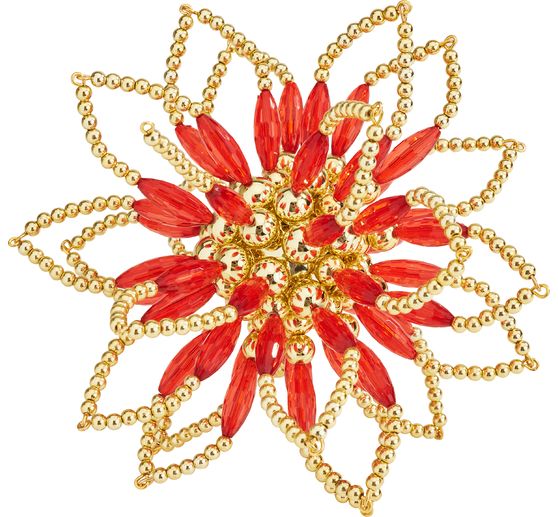 Kit complet étoile en perles « Ruby Gold »
