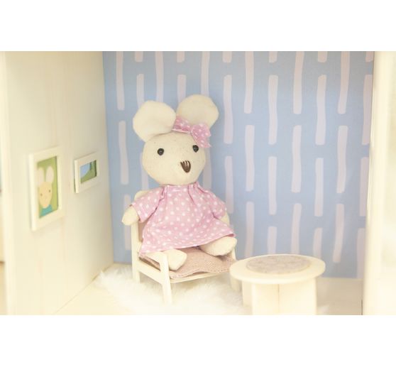 Souris miniature « Fille » , rose