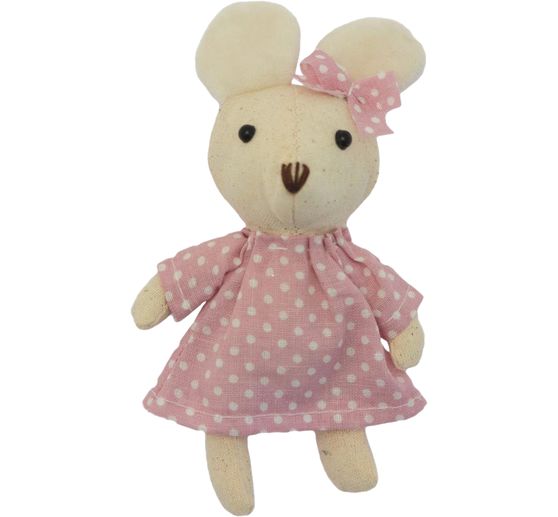 Souris miniature « Fille » , rose