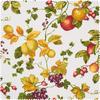 Decoration fabric linen optics "Fruit and leaves"