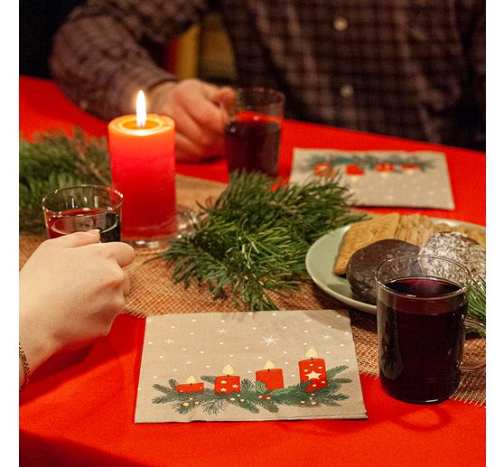 Serviette « Advent Lights »