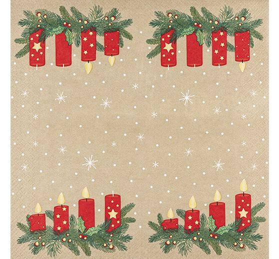 Serviette « Advent Lights »