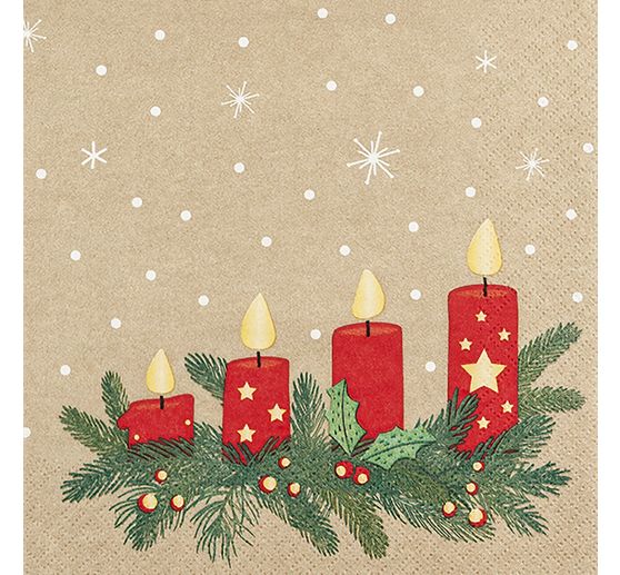 Serviette « Advent Lights »