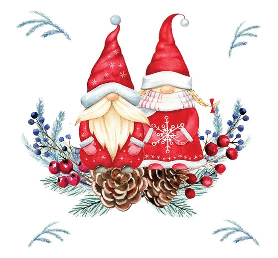 Napkin "Tomte Couple"