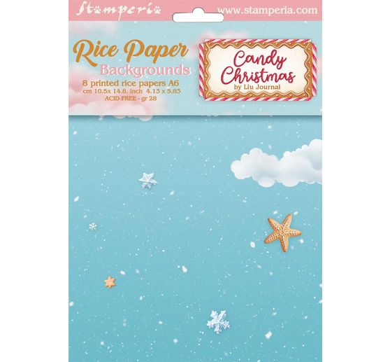 Soie de paille à motifs backgrounds « Candy Christmas »