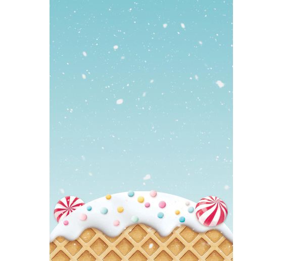 Soie de paille à motifs backgrounds « Candy Christmas »