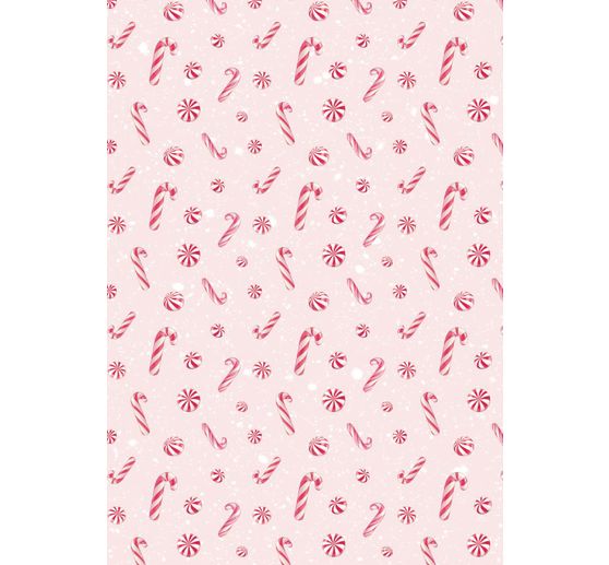 Soie de paille à motifs backgrounds « Candy Christmas »