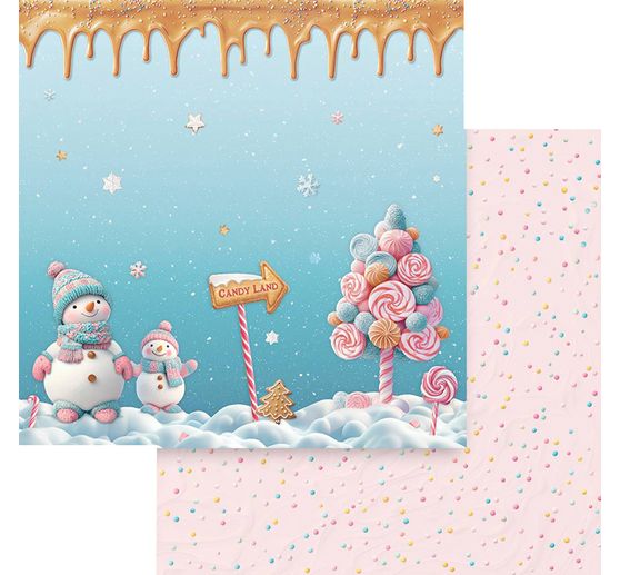 Scrapbook block "Candy Christmas"