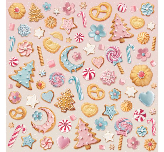 Scrapbook block "Candy Christmas"