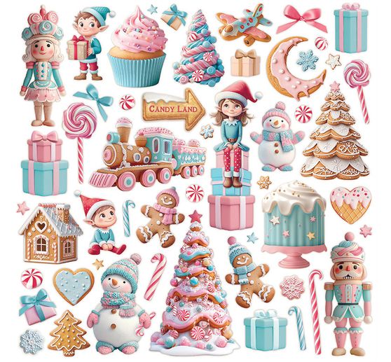 Scrapbook block "Candy Christmas"
