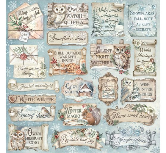 Bloc de papier scrapbooking « The Owl's House »