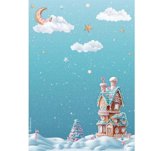 Assortiment de soies de paille à motifs « Candy Christmas », set de 6