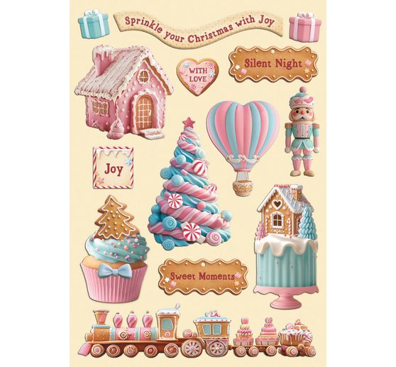 Lasercut motifs "Candy Christmas"