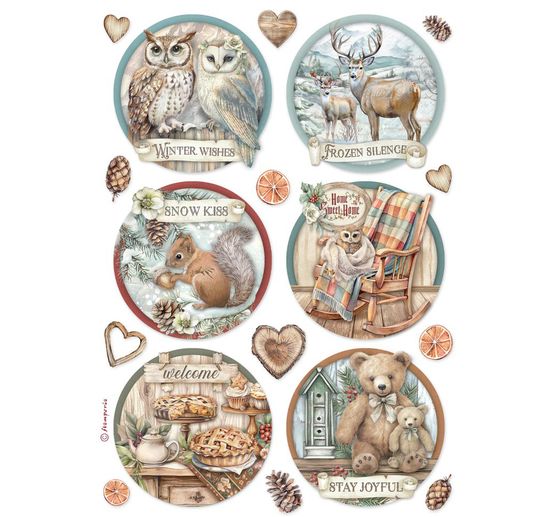 Assortiment de soies de paille à motifs « The Owl's House »