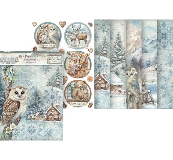 Assortiment de soies de paille à motifs « The Owl's House »