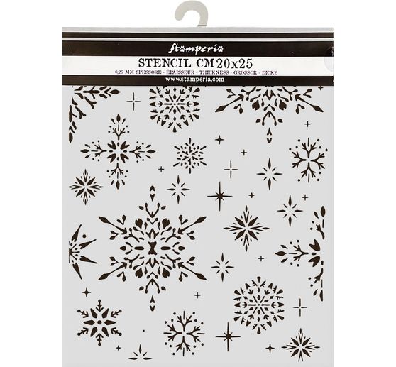 Stencil "The Owl's House - Snowflakes"
