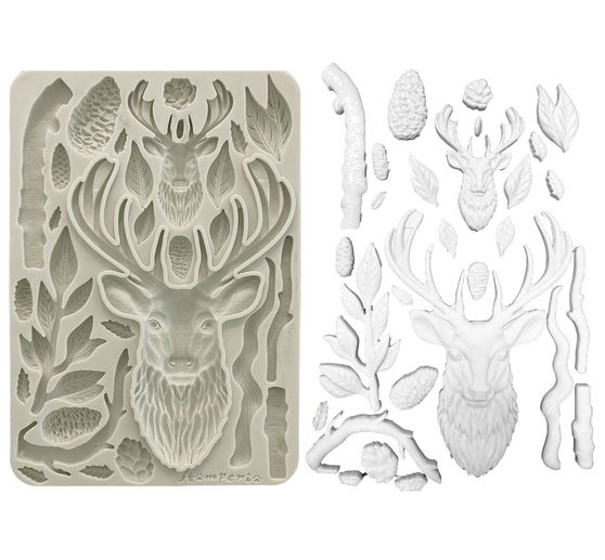 Silicone mould A5 "The Owl's House - Deer"