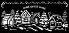 Stencil "Candy Christmas - Village"
