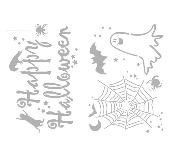 Set de pochoirs VBS « Happy Halloween », A4