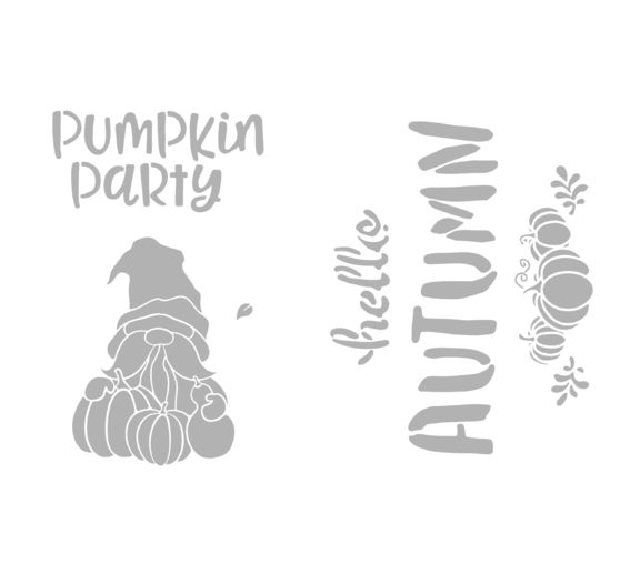 Set de pochoirs VBS « Autumn & Pumpkin », A4
