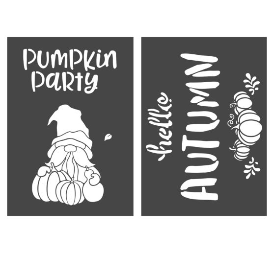 Set de pochoirs VBS « Autumn & Pumpkin », A4