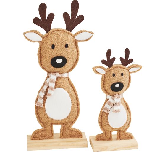 Figurines à poser en feutrine VBS « Rennes »