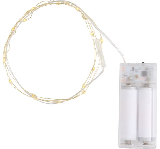 Guirlande lumineuse micro-LED « Clignotante » avec minuterie 6/18 h, 20 LED