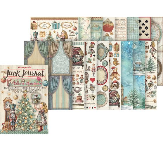 Junk Journal Book « Alice in Christmas »