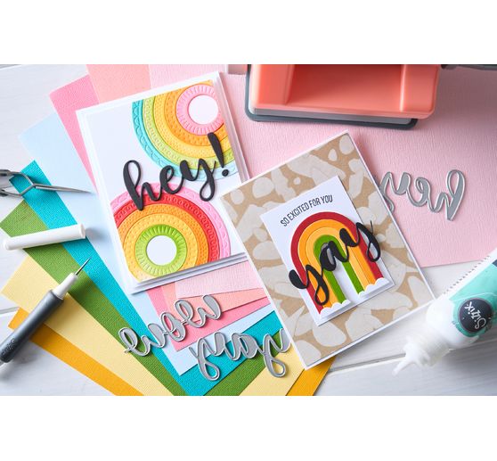 Gabarit d’estampe Sizzix Thinlits « Rainbow Arches by Catherine Pooler »