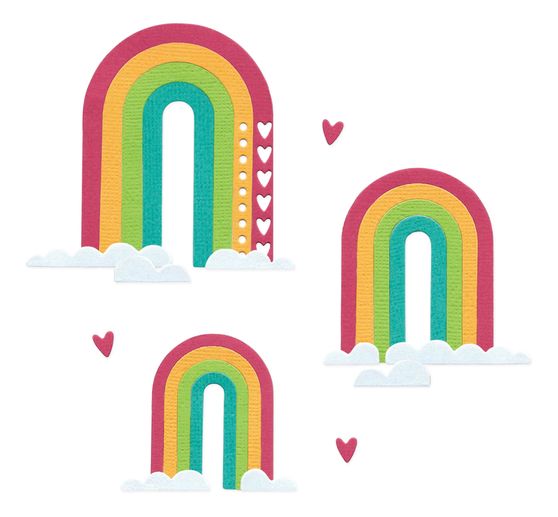 Gabarit d’estampe Sizzix Thinlits « Rainbow Arches by Catherine Pooler »