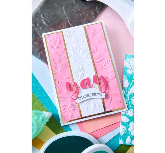 Gabarit d'embossage 3D Sizzix « Happy Garden by Catherine Poole »