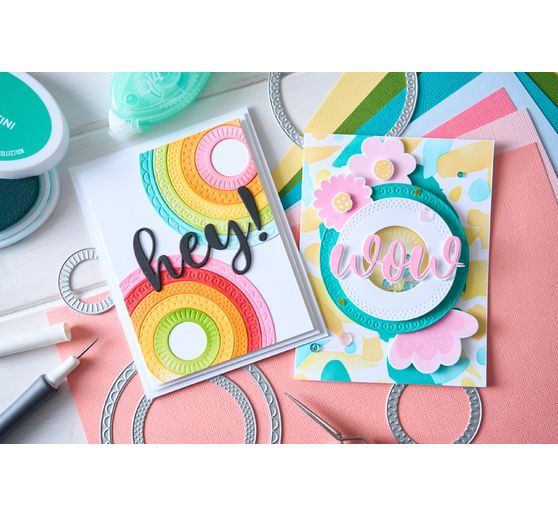 Gabarit d’estampe Sizzix Thinlits « Party Circles by Catherine Pooler »
